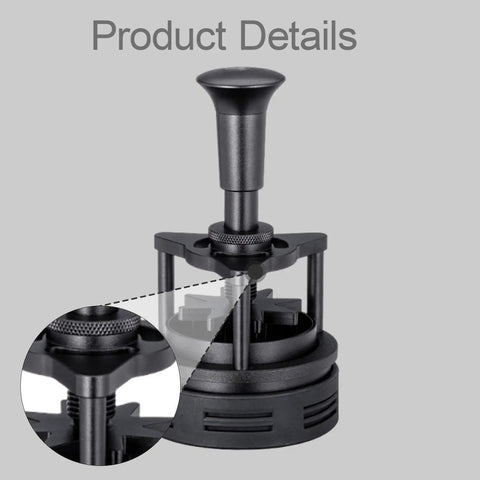 Killer Rotatable Espresso Coffee Distributor Stirrer Featuring Adjustable Height And Durable Aluminum Alloy Build for coffee grounds.
