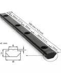 20Pcs 2020 Aluminum Extrusion T Slot Corner Brackets With Screws For 20 Series 20x20 2040 Profiles Beefy Rock Solid Straight Line Connectors Zinc Plated Steel DIY Industrial Frame Building Hardware, 100mm black connector with holes