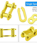Dope Single Speed Bike Chain Master Link Connectors With Quick Release Design For Sweet MTB And Road Rig Upgrades 1/2x1/8 Inch Five Pack Set Crafted From Heavy Duty Alloy Steel For Gnarly Trails And City Commutes Daily, featuring durable carbon steel master links.
