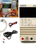 Single Channel DC Load Tester And Battery Capacity Tester With RS485 RS232 150V 40A 400W US Plug shown with accessories
