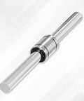 LM25UU Linear Ball Bearing 25mm ID, 40mm OD, 59mm Length, double sealed, for 3D printers and CNC slides showing side view.