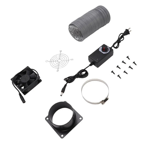 Kickass 3D Printer Ventilation Kit With Adjustable Exhaust Fan And Magnet Mount Activated Carbon Filter For Slick Enclosure Smoke Removal And Steady Airflow Control To Keep Your Workspace Clean And Safe During Heavy Print Sessions