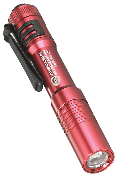 MicroStream USB 250 Lumen EDC LED Flashlight With Rechargeable Battery Red, Ultra Compact Design, 68 Meter Beam