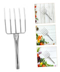 All In One Multifunction Garden Hand Tool Potting Soil Scoop Bean Sprout Fork Heavy Duty Digging Fork on wooden background