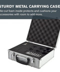 Sturdy foam-lined case for All-In-One Telescope Accessory Kit with Five 1.25-Inch Plossl Eyepieces, 2x Barlow Lens, and Filter Set.
