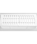 Pop Up Floor Register 4 By 10 Inch White Pack Of Five With Air Deflector, High Impact Polystyrene Construction, Rust Proof