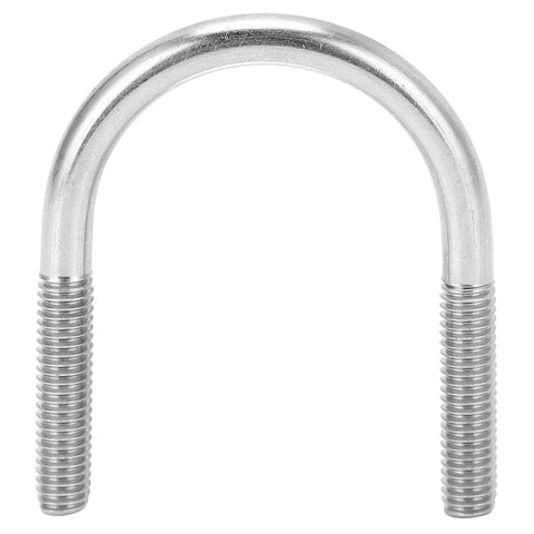 Heavy Duty M6 U Bolt Set 304 Stainless Pipe Clamps That Won't Rust Or Corrode, showing a single 33mm U bolt with threaded ends.