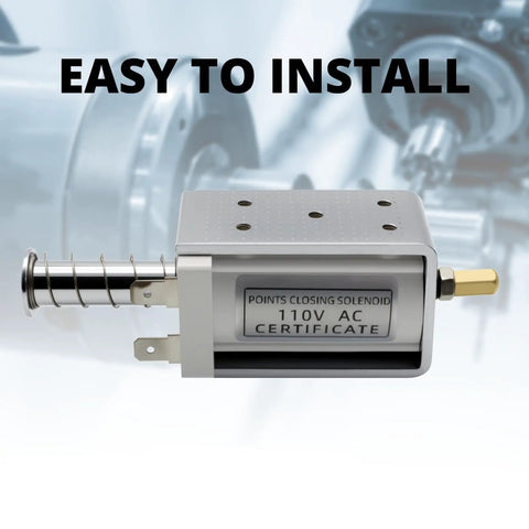 AC 110V Open Frame Push Pull Solenoid Electromagnet With Terminal Connections 35mm Stroke Long Travel 125mm Core, easy to install