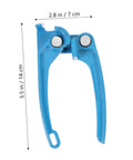 Heavy Duty Carbon Steel Conduit Bender Tool For 1/8 3/16 And 1/4 Inch Manual Hand Tube Bending shown from top angle measuring 2.8 x 5.5 inches.