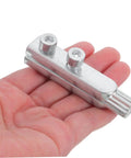 Heavy Duty 2Pc Stainless Steel Broken Valve Screw Extractor Kit Perfect For Pulling Stripped Threads And Removing Messy Plumbing Fixtures Fast Without Stress, silver hand tool