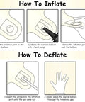 Instructions for inflating and deflating Giant Forty Inch Beige Mylar Foil Number 1 Balloon With Straw For First Birthday And Age Milestone Party Decorations.