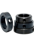 Professional Grade Fixed Ring Set Screw Shaft Collar Carbon Steel Anodized Split Clamp Design High Durability Zero Slippage On Shafts Under Heavy Load Ensuring Maximum Stability Where Tight Fittings Ensure Reliability And Safety Daily, black carbon steel shaft collars