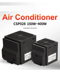 Top Shelf Compact Cabinet Air Conditioner Housing Killer Fast Heat Ceramic Heater With Stealth Built In Fan For Blazing Warmth Anti Condensation Dehumidifier Function Chillproof Anti Scald Cover 400 Watt Quick Hookup, two black semiconductor heaters.