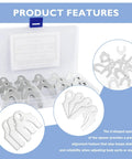 48 Piece Metal Shim Kit Pro Grade For Auto Alignment And Leveling With Multiple Inch Shims Including One Eighth One Sixteenth One Thirty Second And One Sixty Fourth For Precise Suspension And Body Alignment Fits Most Cars in open box showing U-shaped and flat shims.