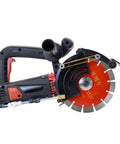 Pro Grade 8 Inch Electric Concrete Saw 4800W Wall Chaser Cutter with 8-inch blade, dust control and water hose visible