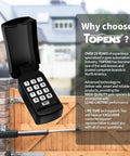 Universal Wireless and Wired Keypad for Gate Opener TC188 Keyless Entry Panel open with cover showing digital code pad