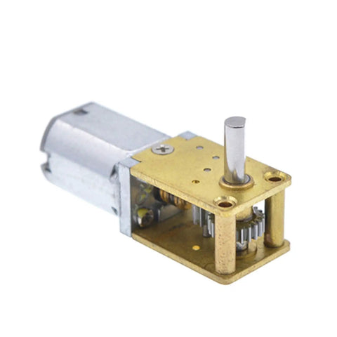 DIY Micro DC Gear Motor 3V 6V 12V Low Speed Reducer With 15 30 60 63 120 RPM Options, Easy Install Mini Gearbox For Small Projects, High Torque, Low Noise, Durable Gear Motor For Robots, Controllers, And Handcrafted Hobby Machines close-up