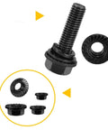 272 Piece Metric Flange Hex Bolt And Nut Set In M6 M8 M10 Alloy Steel, Dope Fastener Kit For DIYers And Pros, Assorted Nuts And Bolts For Automotive, Machinery, And Home Projects, Durable Heavy Duty Hardware, black flange bolt and nut