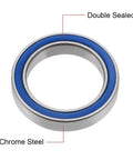 Close-up of 10 Pack 6902RS Ball Bearings 15x28x7mm ABEC 3 for hobby RC cars and trucks, showing blue 2RS sealed shield.