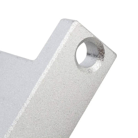 Rock Solid Linear Rail Shaft Support Brackets Kit 2 Pack Vertical Optical Axis Holders For Electronics Guide Rods Drive Shafts And Pillars Low Friction High Strength Stable Mounts silver SK12 aluminum bracket close-up