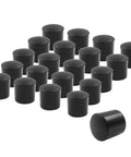 Pack Of 24 Black Door Stop Rubber Tips Replacement End Caps Universal Bumper For Wall And Floor Protection Durable Flexible Rubber Stoppers