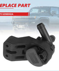 Kick Overheating To The Curb With This Badass Auxiliary Coolant Pump Built For 2008 To 2010 Ford F-250 F-350 F-450 F-550 Super Duty 6.4L V8 Diesel Rigs And Trucks, black plastic part with connecting pipe.