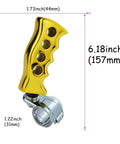 Grip Steering Wheel Spinner Knob Power Ball For Easy Turning In Manual Transmission Cars And Lawn Mowers Gold Finish