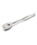One Half Inch Drive Teardrop Ratchet With Full Polish Chrome Finish, 120XP Heavy Duty Workhorse For Industrial And Mechanical Use, Meets Or Exceeds ASME Specs, Durable Chrome Plated Ratchet Model 81304XP