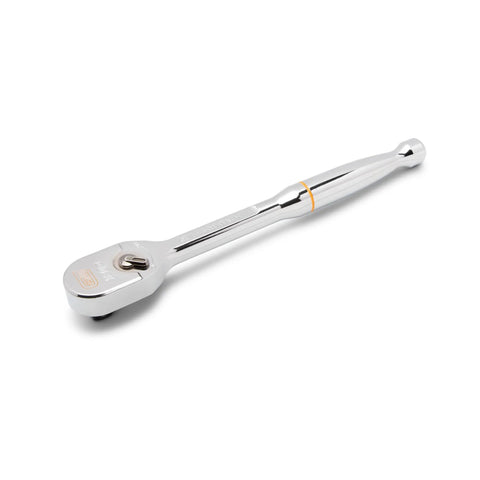 One Half Inch Drive Teardrop Ratchet With Full Polish Chrome Finish, 120XP Heavy Duty Workhorse For Industrial And Mechanical Use, Meets Or Exceeds ASME Specs, Durable Chrome Plated Ratchet Model 81304XP