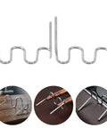 Cool 2000-Pack Wave Shape Welding Staples For Car Bodywork, Heavy Duty Carbon Steel Hot Stapler Pins To Fix Dashboard Lamps And Trim Fast With Tight Space Access, display of wave shape pins.