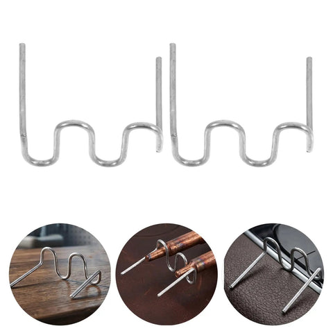 Cool 2000-Pack Wave Shape Welding Staples For Car Bodywork, Heavy Duty Carbon Steel Hot Stapler Pins To Fix Dashboard Lamps And Trim Fast With Tight Space Access, display of wave shape pins.