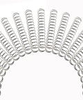 Array of Beefy Heavy Duty Stainless Steel Compression Spring Set 40 Pack, 1.6 Inch Length, 0.22 Inch Outer Diameter, 0.02 Inch Wire Diameter