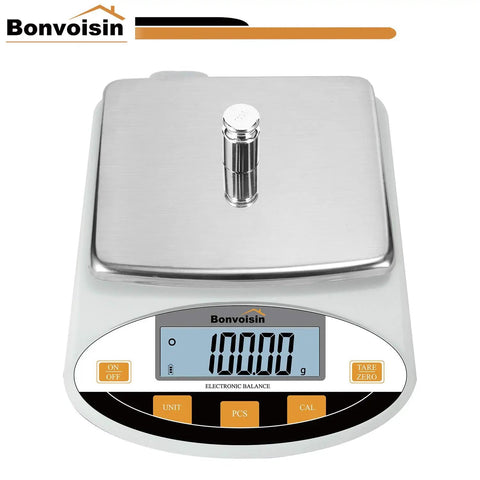 Pro Grade Digital Lab Scale 5000g Capacity And 0.01g Readability Analytical Balance with stainless steel pan