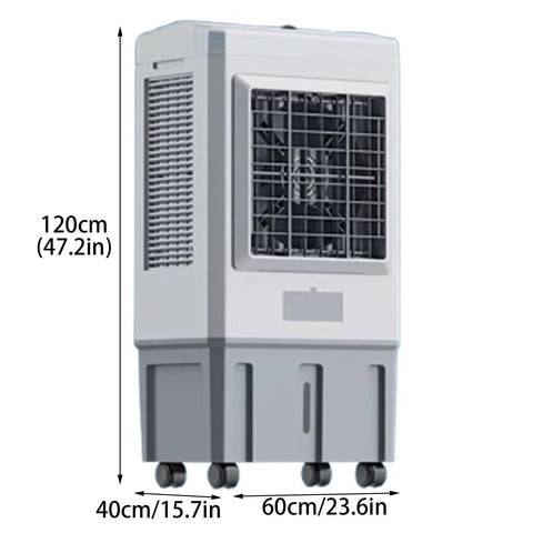 Beat The Sweltering Summer Heat With This Solid 3 In 1 Evaporative Air Cooler, 120cm tall portable swamp cooler.