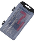 15 Piece Thread Repair Kit With Stainless Steel Inserts M12x1.5x16.3mm In A Handy Storage Case 3 Length Options For Restoring Damaged Internal Threads On Auto Motorcycle And Machinery, closed case