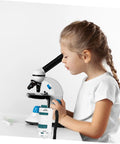 Child using Handheld Microscope For Beginners Easy To Use Portable High Definition Magnifier For Biology Experiments And Exploring The World