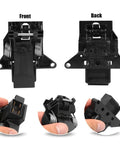 Dishwasher Door Latch Kit Replacement For Frigidaire Electrolux Kenmore Models FDBB4365FB2 FDBB4365F Easy Install, front and back view