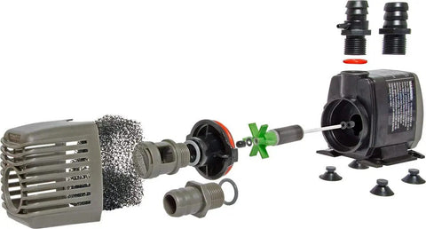 Components of Go To Submersible Water Pump For Ponds And Fountains, 370 GPH, Inline Or Submersible, Oil Free And Eco Friendly