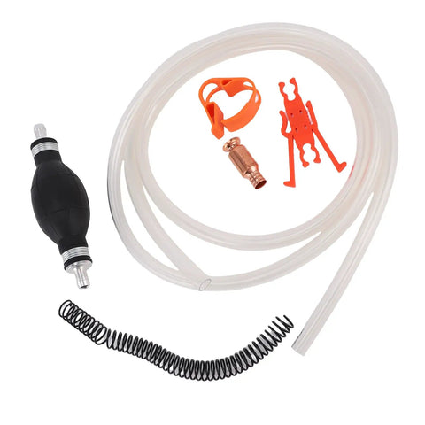 Reliable Manual Gasoline Transfer Pump With Durable Siphon Hose System Tapered接口 Secure Grip No Clamps Needed 8.2ft Long accessories and parts.