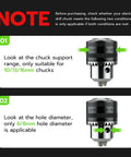 Smooth Operation Universal Ratchet Drill Chuck Key Wrench Set With Dual Socket Heads And Rock Solid Magnetic Grip, showing drill chuck details.