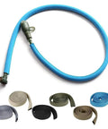 Blue and beige insulated hydration tube covers in neoprene, various colors, Beige Insulated Hydration Tube Cover 92cm For Water Bladders