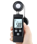 Handheld Lux Meter For Ambient Light Monitoring With MAX MIN Data Hold Digital Photometer Reads Up To 200000 Lux For Grow Lights Plants Aquarium Or Indoor LED Setup For Home Office Or School Use, handheld