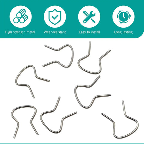 20 Piece Car Window Crank Retainer Clip Set for Most Vehicles, showcasing metal clips for easy install and durable use.