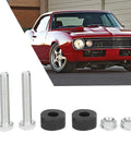 Heavy Duty Hood Adjustment Bumpers Stopper For Your Chevy Nova Or Classic Muscle Car Engine Bay Kit Made With Durable Aluminum Alloy And Rubber To Fix Sagging Prevent Rattling And Keep Gaps Perfect For Daily Cruising Or Show Time Use, bolts and rubber pads