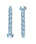 10 Piece M6 M8 Hex Head Concrete Screws Kit For Self Tapping Anchor Bolts, DIY Friendly Install, shown in detail