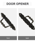 Front and back view of Six Piece Antique Cabinet Handles Set Vintage Drawer Pulls in European Style Zinc Alloy Hardware