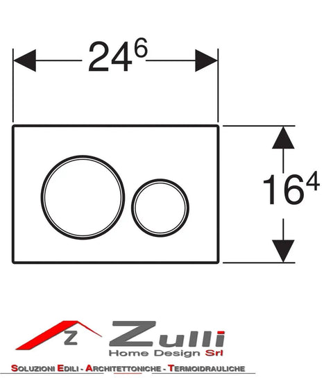 Sigma20 Dual Flush Actuator Plate Black Polished Chrome For Concealed Toilet Tanks With Light Touch Hydraulically Assisted Flush 1.6 0.8 GPF Durable Plastic and Metal Construction