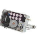 Portable Hand Crank Generator For Emergency Power On The Go, transparent casing showing internal components, USB port visible