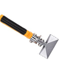 Sheet Metal Hand Seamer 3 Inch with CRV Steel Straight Jaw, TPR Ergonomic Handle, versatile tool for metal seaming and straightening.