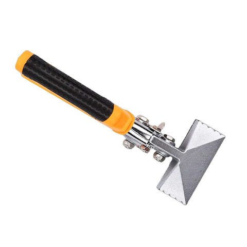 Sheet Metal Hand Seamer 3 Inch with CRV Steel Straight Jaw, TPR Ergonomic Handle, versatile tool for metal seaming and straightening.